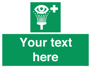 Custom Eye Wash Station Sign